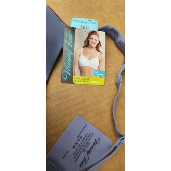 Vanity Fair Body Caress Beauty Back Convertible WireFree Bra 38C - Picture 3 of 12
